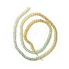 Transparent Gradient Color Glass Beads Strands LS-GLAA-H021-01B-15-4