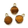 Brass Micro Pave Cubic Zirconia Pendants KK-S523-16G-2