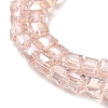 Electroplate Glass Beads Strands EGLA-D018-4x4mm-32-4