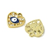 UV Plating Alloy Enamel Pendants FIND-B039-01G-07-2