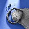 Adjustable Nylon Cord Braided Bead Bracelets BJEW-F369-B11-6