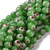 Round Millefiori Glass Beads Strands LK-P002-12-2