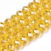 Electroplate Glass Beads Strands EGLA-A034-T10mm-A04-1