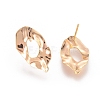 Brass Stud Earring Findings X-KK-S350-005G-1