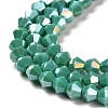 Opaque Solid Color Electroplate Glass Beads Strands GLAA-F029-P4mm-A07-3
