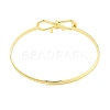 Brass Bowknot Bangles for Women BJEW-Z072-03G-02-3