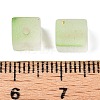 Frosted Glass Beads with Golden Glitter Powder DGLA-NH001-6mm-01D-3