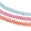 Transparent Painted Glass Beads Strands X1-DGLA-A034-T2mm-A11-3