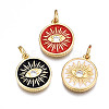 Brass Micro Pave Cubic Zirconia Pendants ZIRC-T014-041G-NF-1