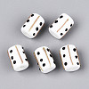 Handmade Gold Foil Glass Bumpy Beads LAMP-ZX003-12-06-1