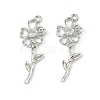 Brass Micro Pave Cubic Zirconia Pendants KK-C107-09A-P-1