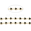 Heart Handmade Brass Glass Link Chains CHC-M024-04G-01-2