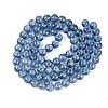 Transparent Half Spray Painted Glass Beads Strands LS-GLAA-Q110-02A-04-2
