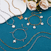 2 Styles 2 Colors 304 Stainless Steel Paperclip Chain Bracelets & Necklaces Sets SJEW-PH00003-2