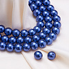 Eco-Friendly Dyed Glass Pearl Round Beads HY-BC0001-8mm-RB069-4