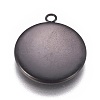 304 Stainless Steel Pendant Cabochon Settings X-STAS-G127-13-16mm-B-2