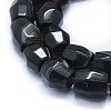 Natural Black Agate Beads Strands G-I245-18-3