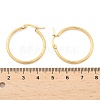 Ion Plating(IP) 304 Stainless Steel Hoop Earrings EJEW-N0016-11G-D-3