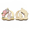 Alloy Enamel Pendants ENAM-T011-113-NR-3