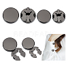 8Pcs 2 Styles Alloy Cufflinks BUTT-WR0001-30-1