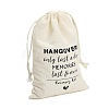 Cloth Hangover Kit Party Favor Drawstring Bags ABAG-A012-05A-03-3