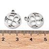 Non-Tarnish 316 Surgical Stainless Steel Charms STAS-Q314-05P-3