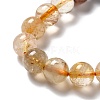 Natural Rutilated Quartz Beads Strands G-B029-B02-04-2