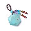 Chakra Hanging Ornament HJEW-K032-05G-3