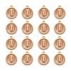 Golden Plated Alloy Enamel Charms X-ENAM-S118-06I-2