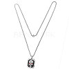 304 Stainless Steel Pendant Necklaces STAS-Q203-AAT802-2-2