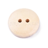 2-Hole Printed Wooden Buttons X-WOOD-E011-01-3