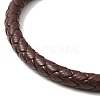 Leather Braided Cord Bracelet with 304 Stainless Steel Clasp for Men Women BJEW-C021-09-4