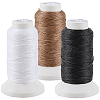 3 Rolls 3 3 Colors Flat Waxed Polyester Cord OCOR-CL0001-12B-1