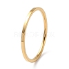 Ion Plating(IP) 304 Stainless Steel Simple Plain Band Finger Ring for Women Men RJEW-F152-05G-1