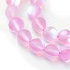 Synthetic Moonstone Beads Strands G-R375-10mm-A12-1