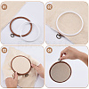 4Pcs 4 Styles Plastic Cross Stitch Embroidery Hoops DIY-CP0012-38-5