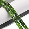 Handmade Lampwork Chevron Beads Strands LAMP-K041-01A-12-2
