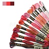12 Skeins 12 Colors 6-Ply Polyester Embroidery Floss OCOR-FS0001-01A-02-2