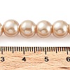 Baking Paint Pearlized Glass Pearl Round Bead Strands X-HY-Q330-8mm-42-4