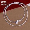 Popular Silver Color Plated Brass Snake Chain Necklaces For Men NJEW-BB12746-20-1