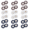  24Pcs 4 Colors Alloy Snap Buttons FIND-NB0003-67-1