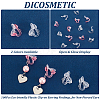 DICOSMETIC 100Pcs 2 Colors Eco-friendly Plastic Clip-on Earring Findings KY-DC0001-09-4