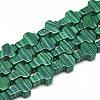 Synthetic Malachite Beads Strands G-R185-8x12mm-23-1