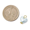 Imitation Shell & Pearl Acrylic Pendants PALLOY-JF04518-02-3