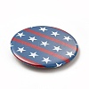 Independence Day Flat Round Tinplate Badge Pins JEWB-G021-01G-3