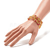 Bling Glass Beaded Wrap Bracelet BJEW-JB07746-4