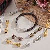 30Pcs 5 Colors Alloy Cord Ends PALLOY-GA00020-4