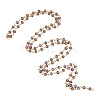 Handmade Rondelle Glass Beads Chains for Necklaces Bracelets Making X-AJEW-JB00037-05-2