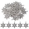 Christmas Snowflake Tibetan Style Alloy Pendants TIBEP-YW0001-58-1