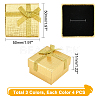   12Pcs 3 Colors Cardboard Box Ring Boxes CBOX-PH0002-13-4